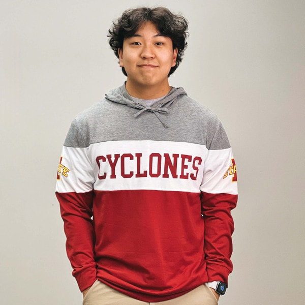 Authentic Brand Cyclones I-State Color Block Long Sleeve Hoodie